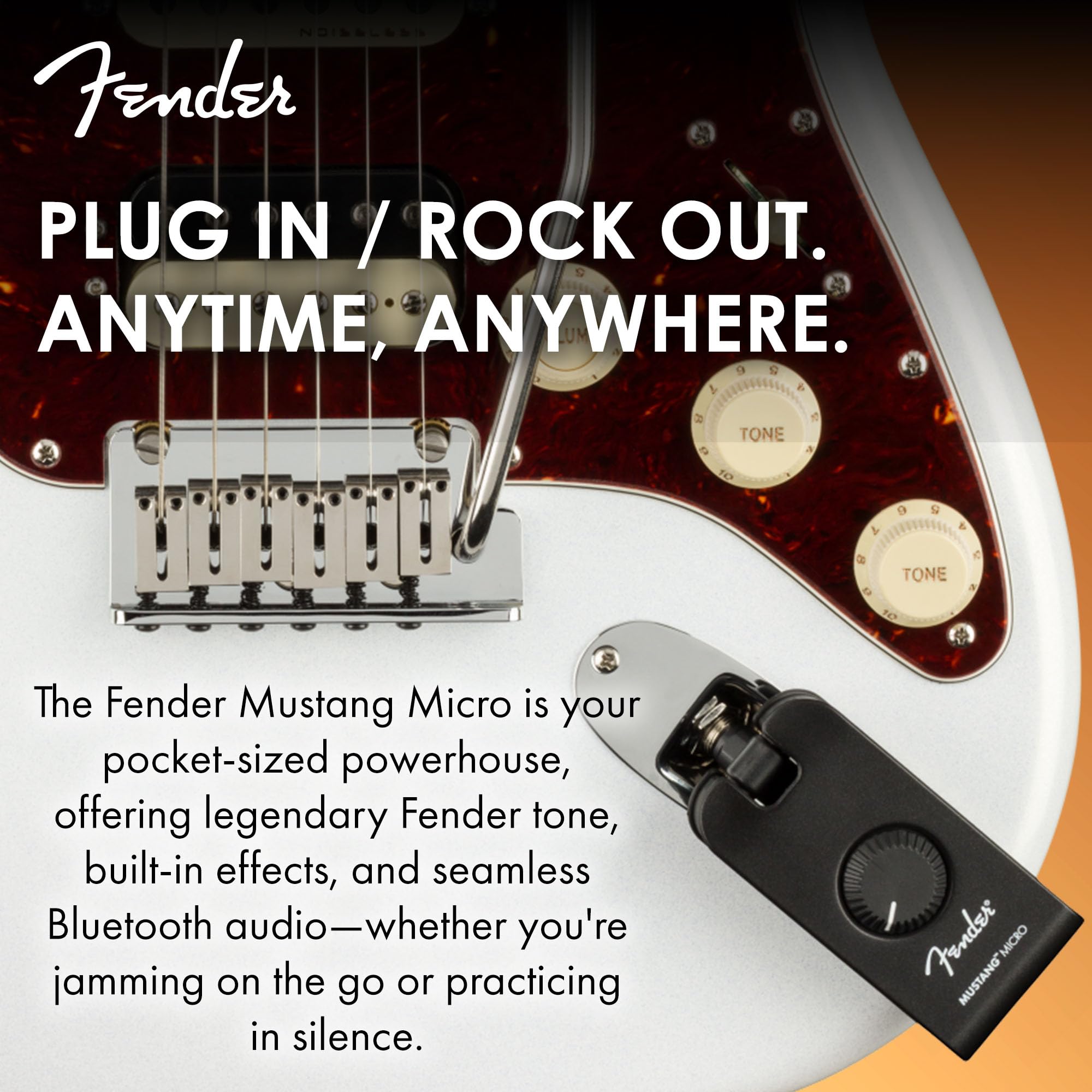 Fender Mustang Micro ギターエフェクター Fender Mustang Micro：超小型で便利なヘッドホンアンプ【エレキ